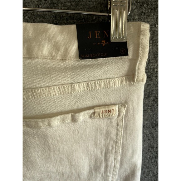 Jen7 by 7 For All Mankind 10 Bootcut Jeans WHITE Slim READ* - Picture 9 of 11